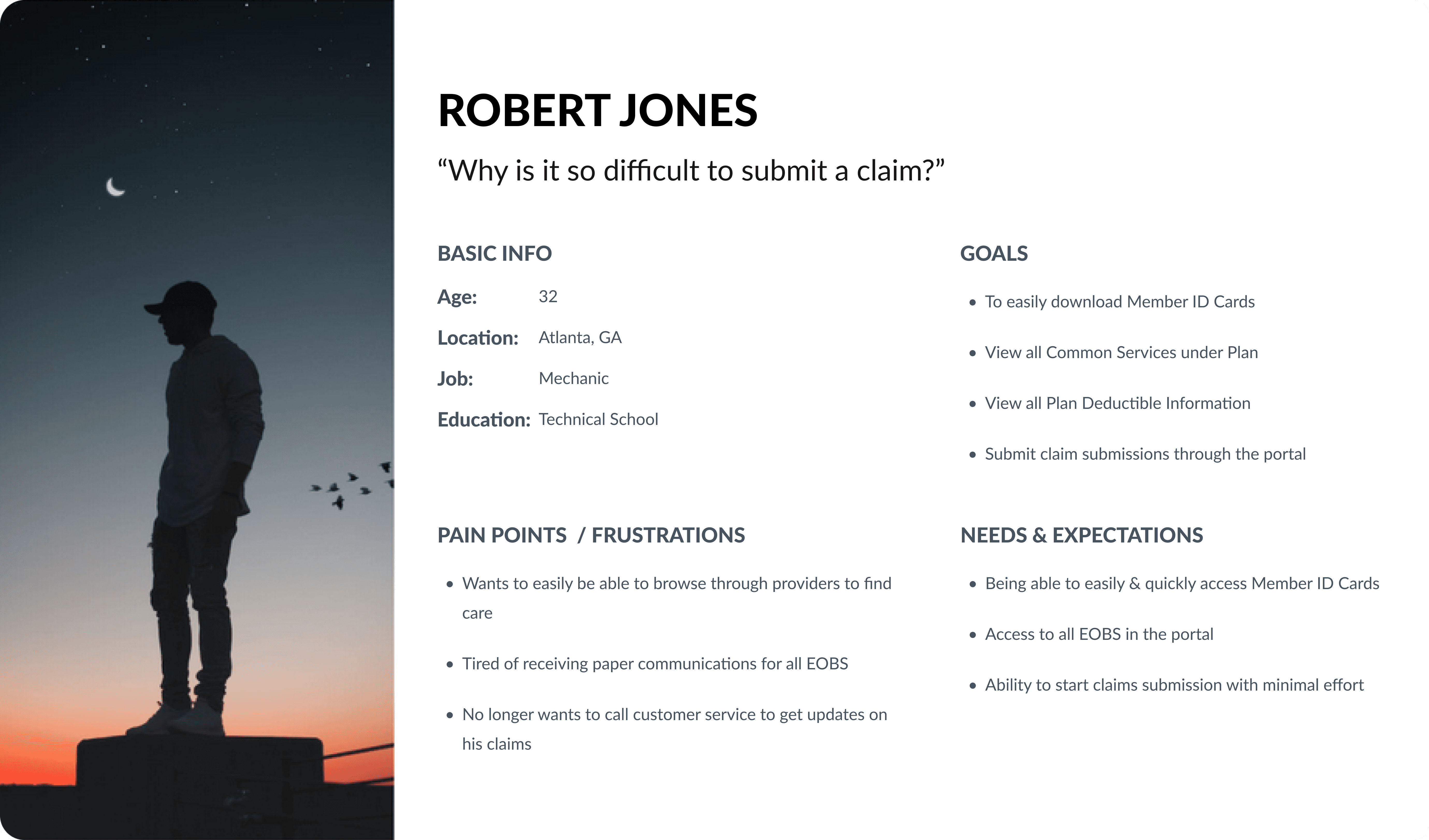 uhc member hub image section robert jones persona 106